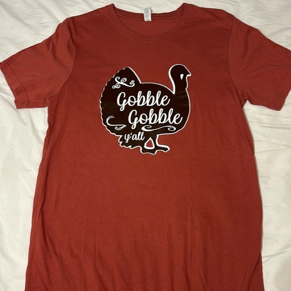 Bella Canvas Tops - Canvas Thanksgiving “Gobble Gobble” Turkey T-shirt